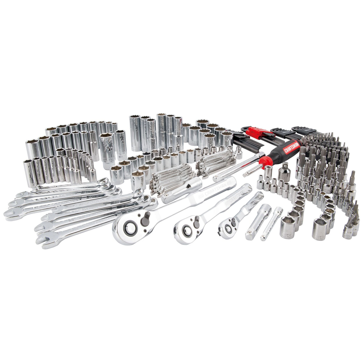 230-Piece Standard (SAE) and Metric Polished Chrome Mechanics Tool Set with Hard Case CMMT45306