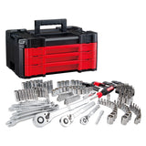 230-Piece Standard (SAE) and Metric Polished Chrome Mechanics Tool Set with Hard Case CMMT45306