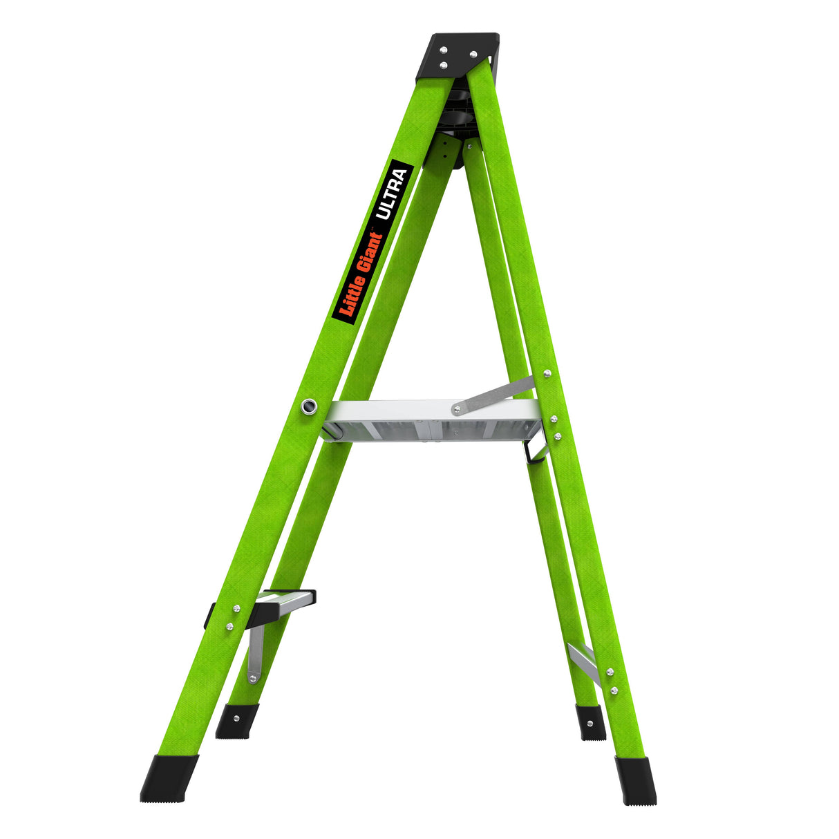 Ultra 2-Step 300-lb Capacity Green Fiberglass Foldable Step Stool 11862-002