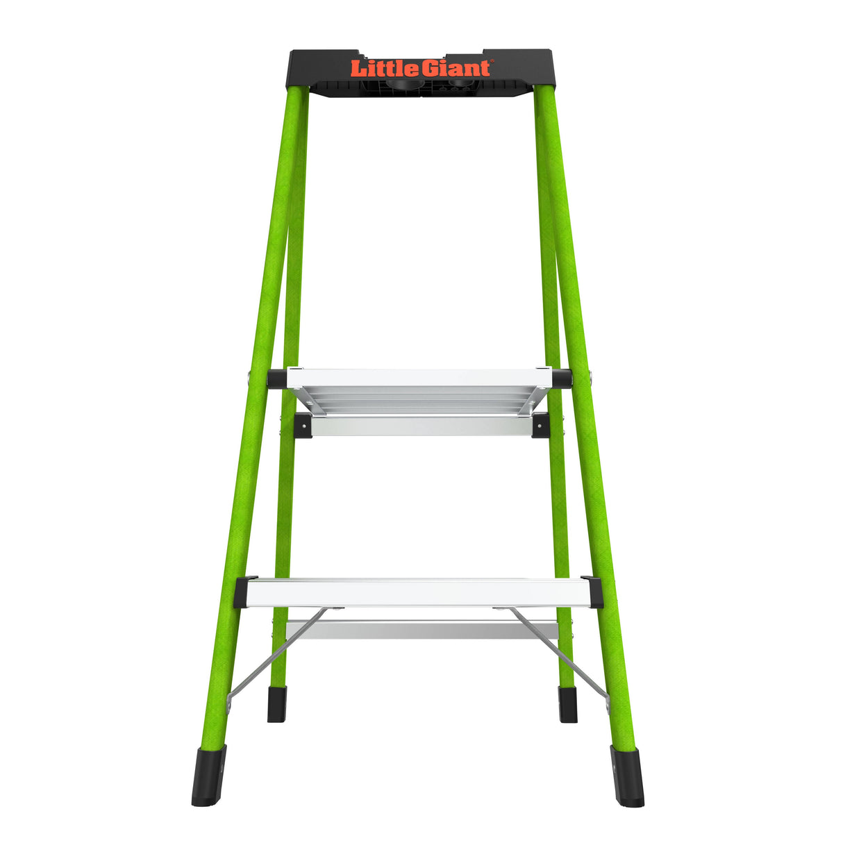 Ultra 2-Step 300-lb Capacity Green Fiberglass Foldable Step Stool 11862-002