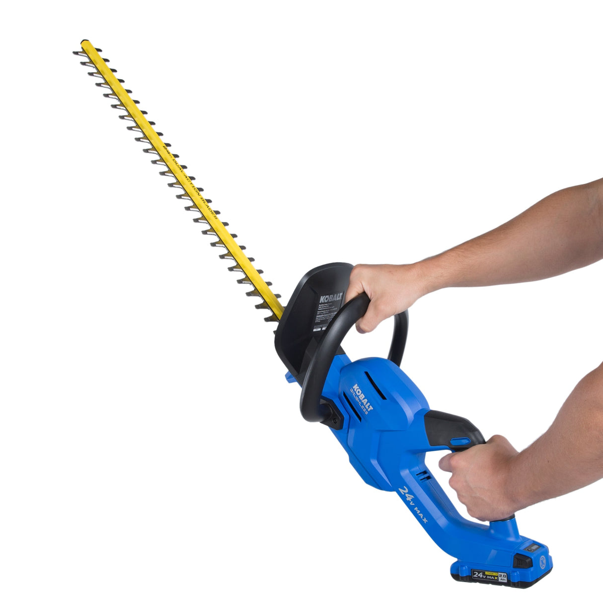 24-volt 24-in Battery Hedge Trimmer 2 Ah (Battery and Charger Included) KHT 2024A-03