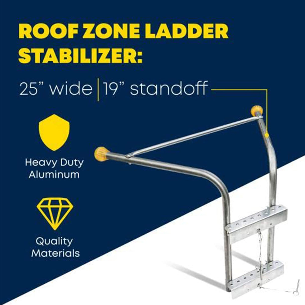 Ladder Stabilizer 6-ft Aluminum Load Capacity Extension Ladder 48589L