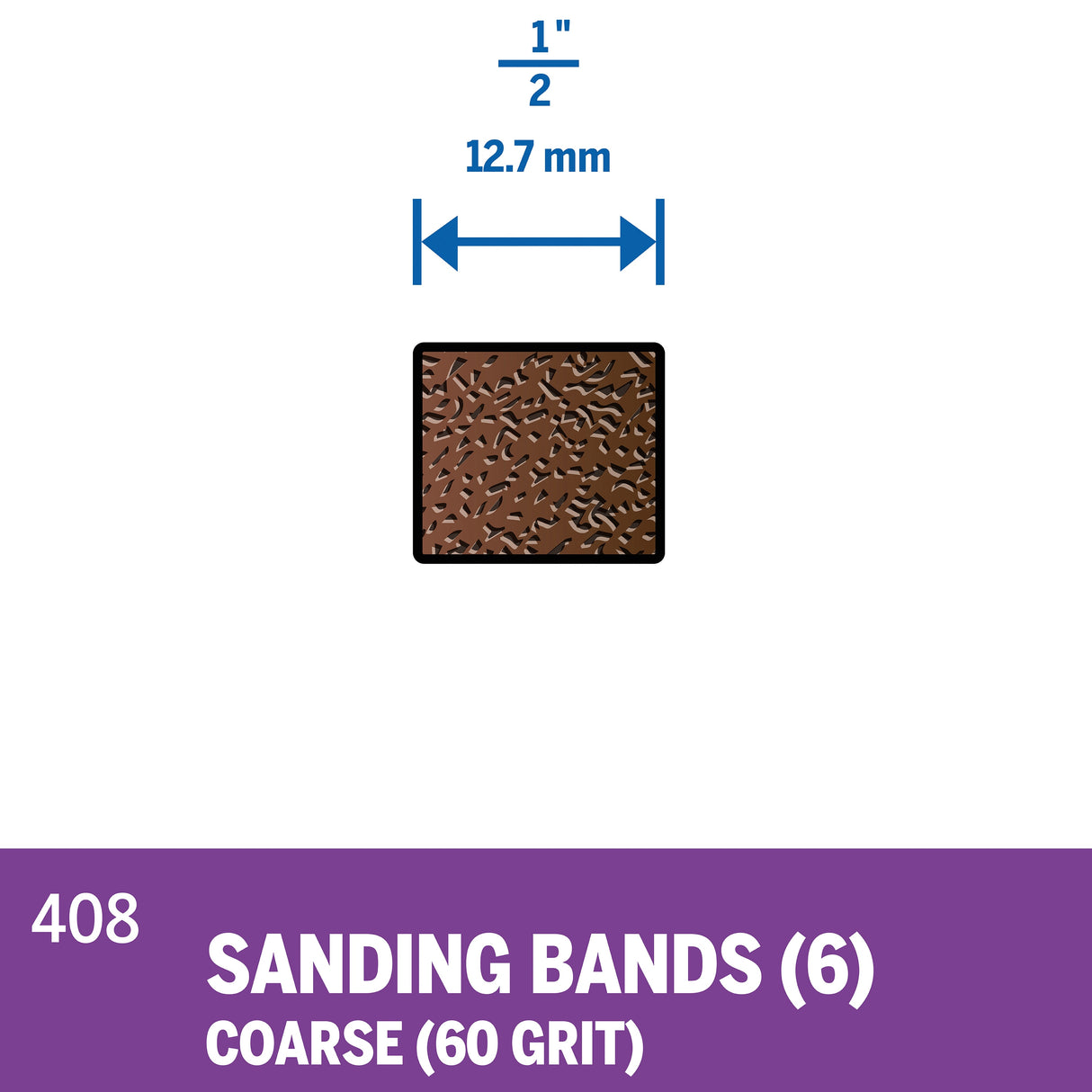 6-Piece Aluminum Oxide 1/2-in Sanding Disc Accessory 5000408