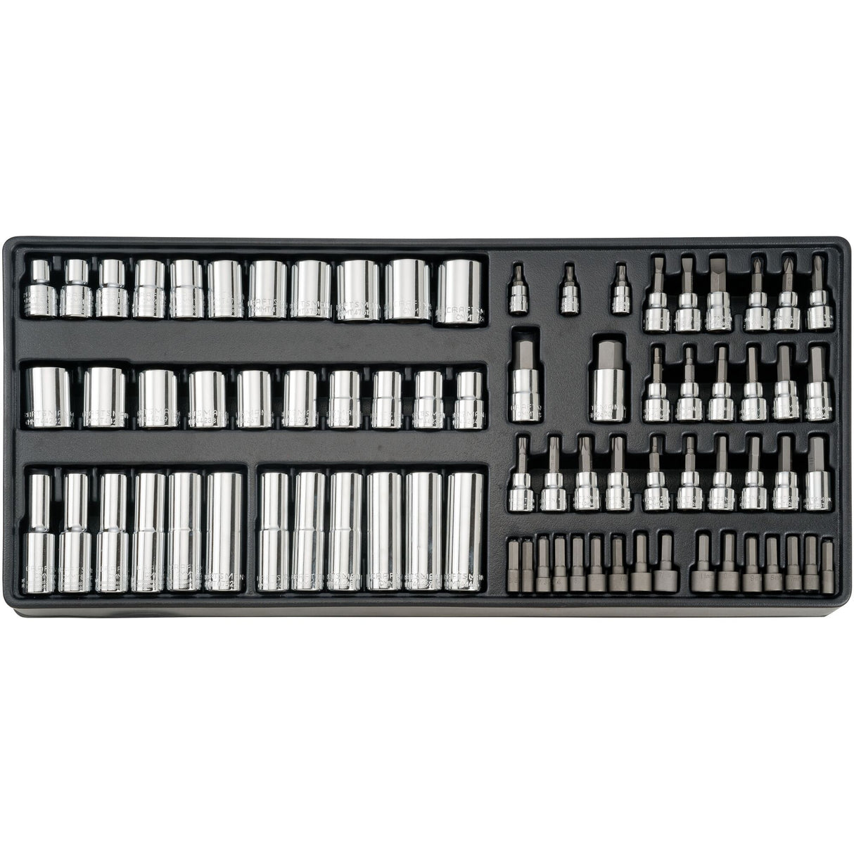 298-Piece Standard (SAE) and Metric Polished Chrome Mechanics Tool Set CMMT12139