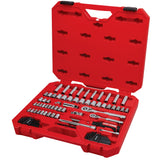 83-Piece Standard (SAE) and Metric Polished Chrome Mechanics Tool Set with Hard Case CMMT12121L