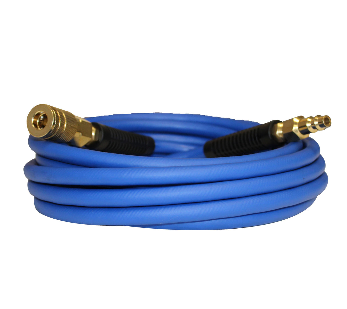 Hybrider Flex 1/4In 25Ft Hybrid Air Hose with Quick Connect Air Fittings HFH25.25