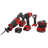 20-volt Max 4-Tool Power Tool Combo Kit with Soft Case (2-Batteries Included and Charger Included) CMCK403D2