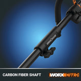 Nitro Power Share 40-volt 15-in Split Shaft Battery String Trimmer 4 Ah (Battery and Charger Included) WP195