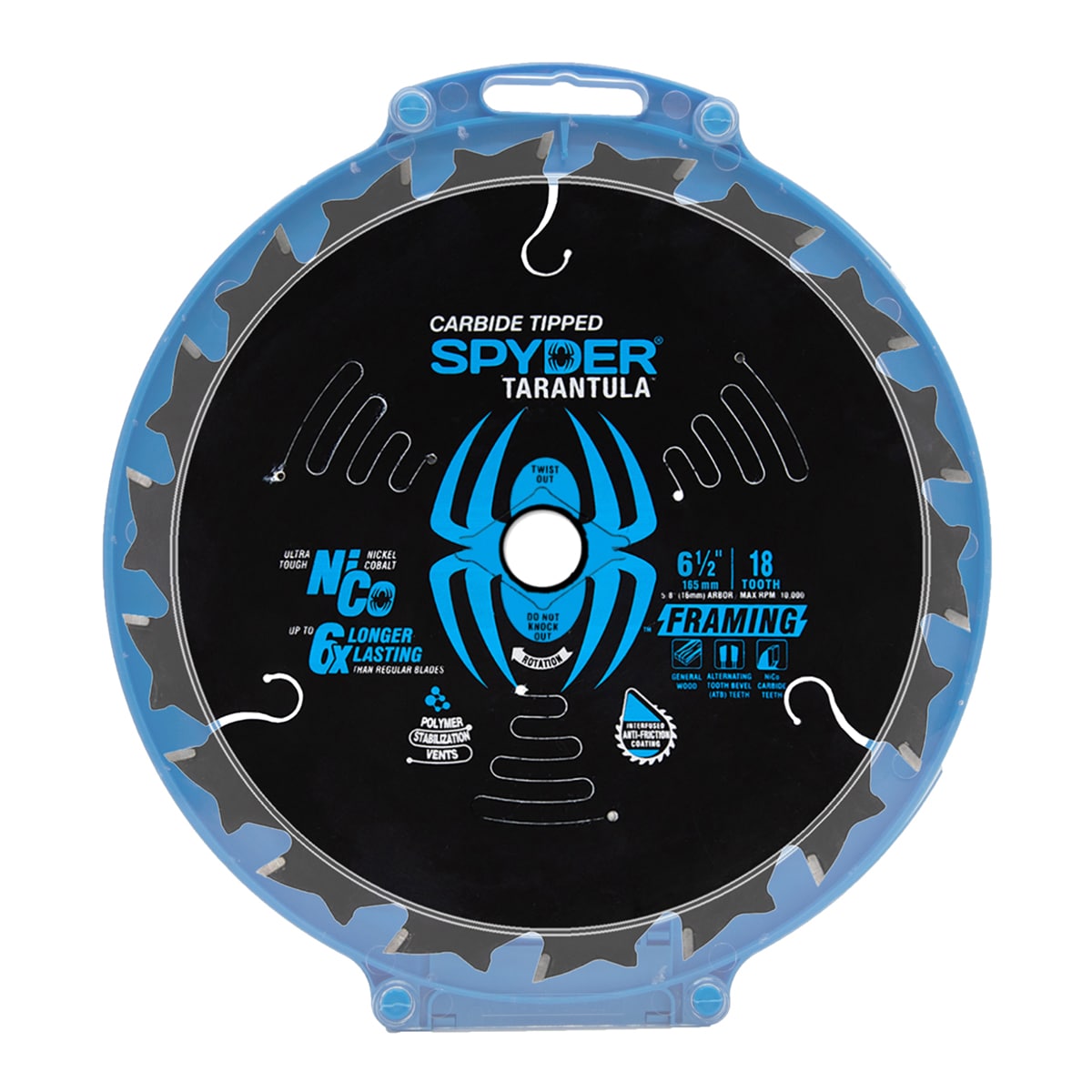 Fast Framing 6-1/2-in 18-Tooth Rough Finish Tungsten Carbide-tipped Steel Circular Saw Blade 13030