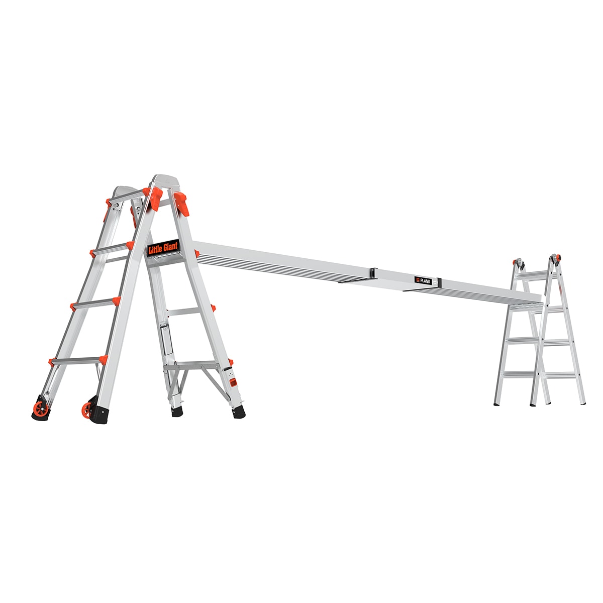 Aluminum 0.33-ft H x 13-ft L Adjustable Ladder Plank 500-lb 11813