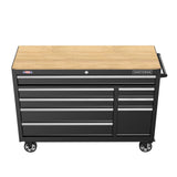 2000 Series 51.2-in L x 37.5-in H 8-Drawers Rolling Black Wood Work Bench CMST98529BK