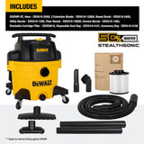 Stealthsonic Quiet 9-Gallons 5-HP Corded Wet/Dry Shop Vacuum with Accessories Included DXV09P-QT