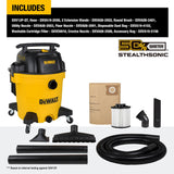 Stealthsonic Quiet 12-Gallons 5.5-HP Corded Wet/Dry Shop Vacuum with Accessories Included DXV12P-QT