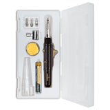 Lead-Free Soldering Iron Kit with Micro Torch, Hot Air Blower, and Storage Case 368600