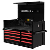 V-Series 41-in W x 27-in H 8-Drawer Steel Tool Chest (Black) CMSTVS4108BK