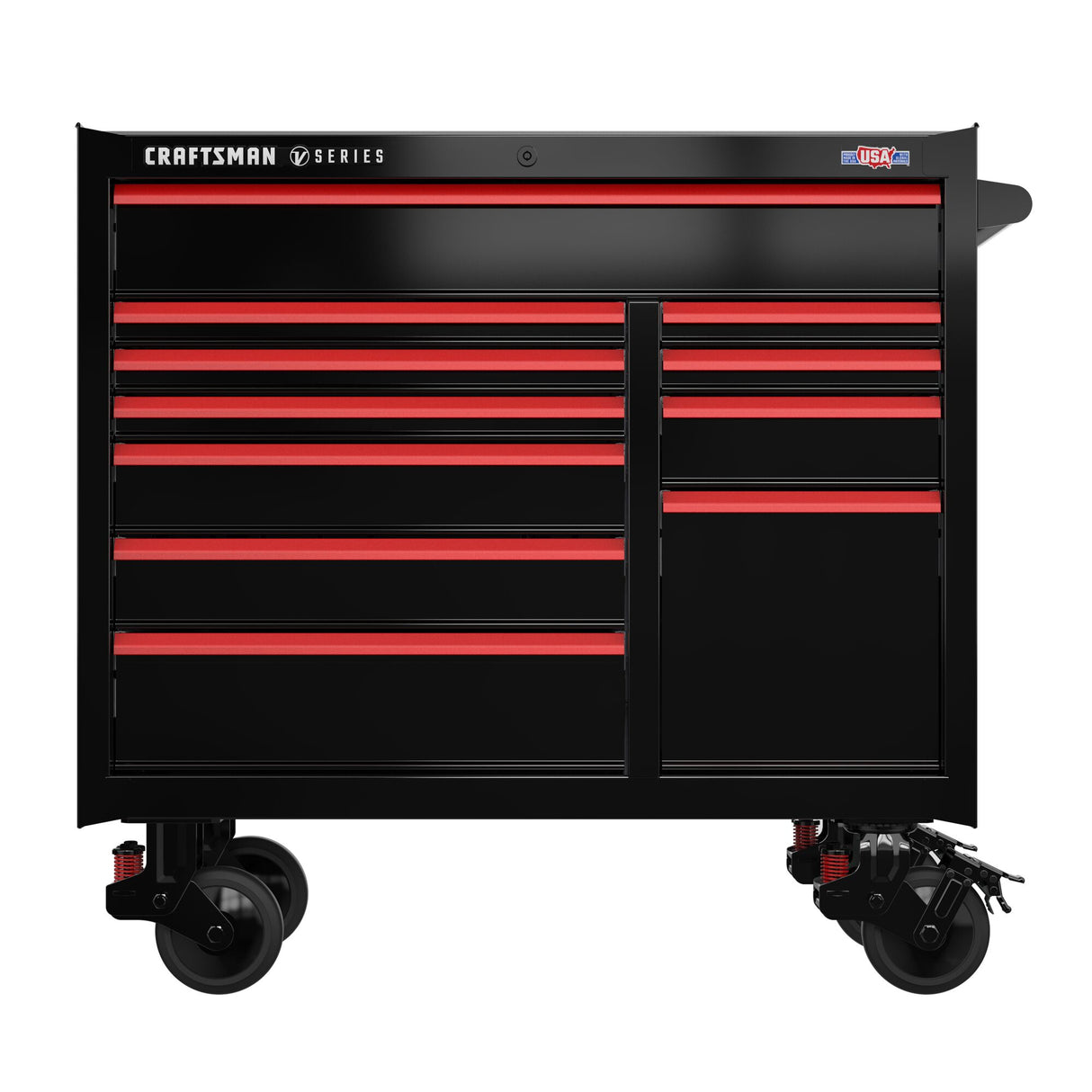 V-Series 41-in W x 40-in H 11-Drawer Steel Rolling Tool Cabinet (Black) CMSTVS4111BK