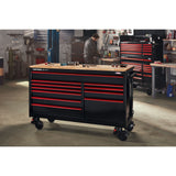 V-Series 41-in W x 40-in H 11-Drawer Steel Rolling Tool Cabinet (Black) CMSTVS4111BK