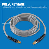 1/4-in x 25-ft Polyurethane Air Hose with Swivel SGY-AIR261