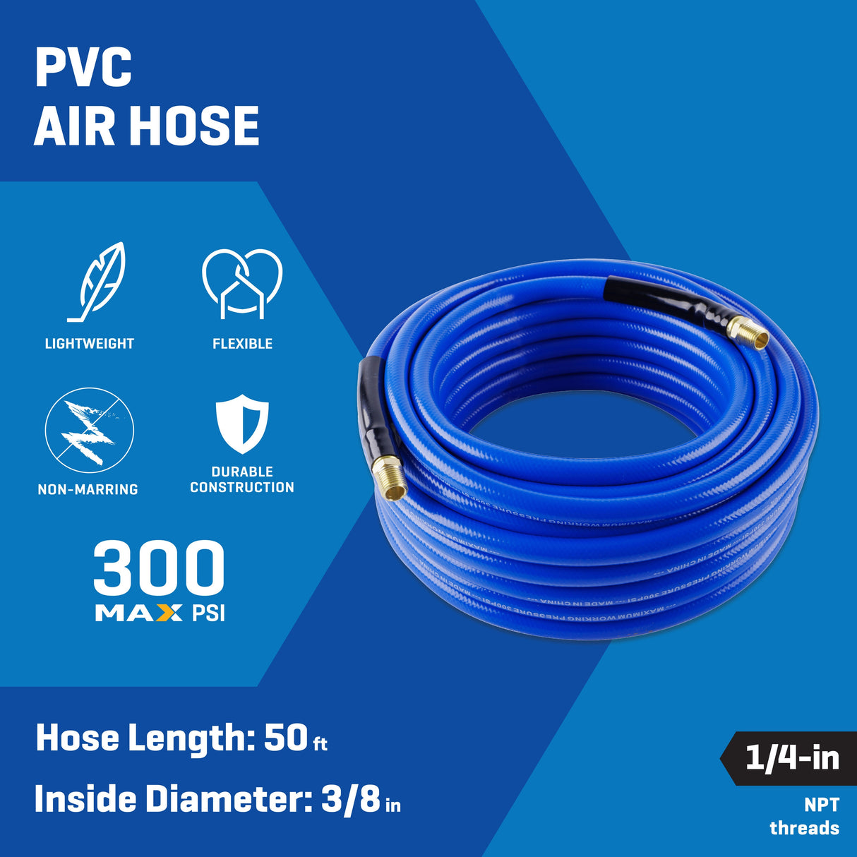 3/8-in x 50-Ft PVC Air Hose SGY-AIR63JH