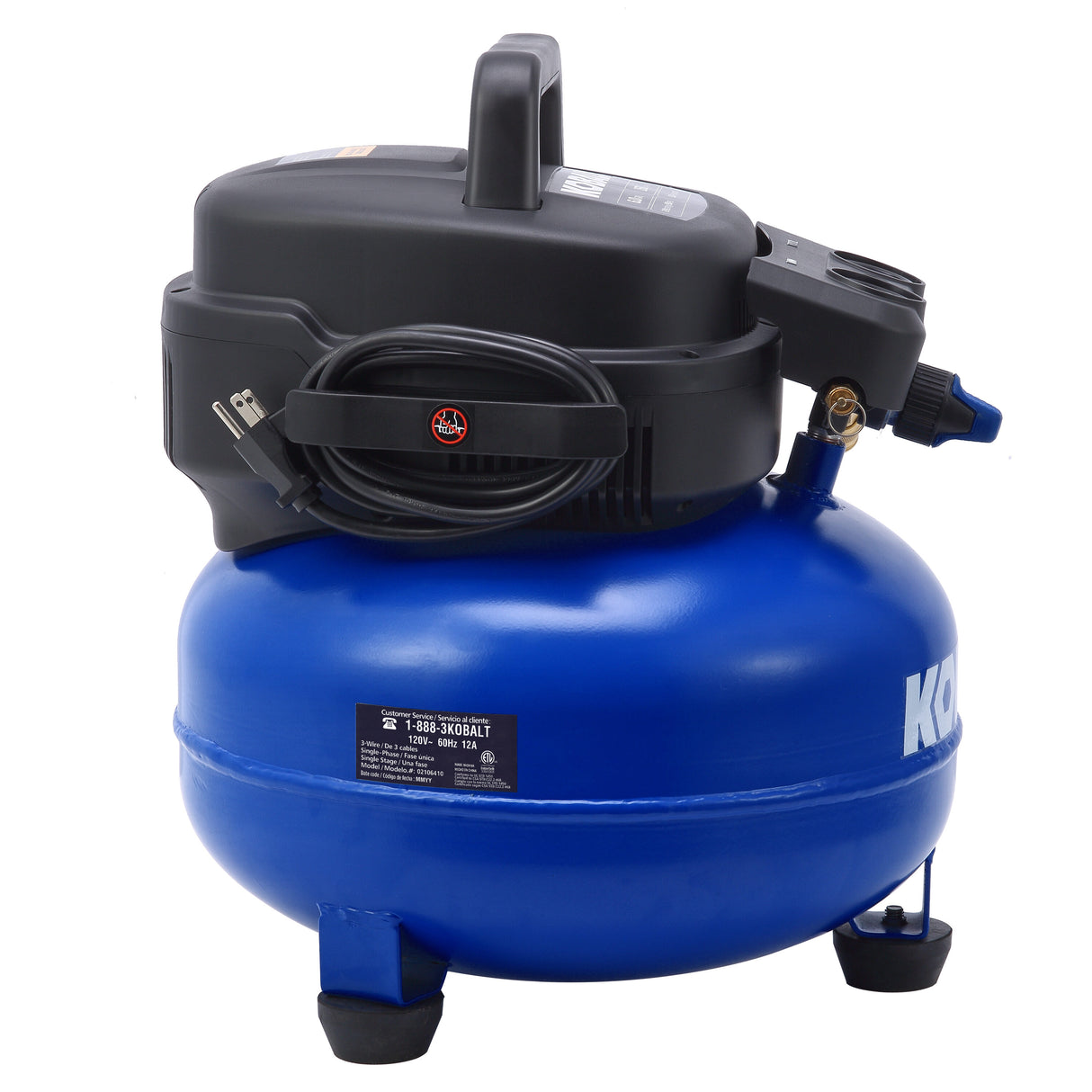 6-Gallon Portable Electric 150 PSI Pancake Air Compressor 2106410