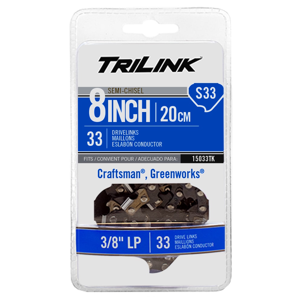 33 Link Replacement Chainsaw Chain For 8-in, 0.05-in Gauge, 3/8-in Pitch 15033TK