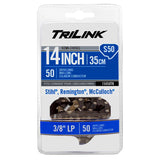 50 Link Replacement Chainsaw Chain For 14-in, 0.05-in Gauge, 3/8-in Pitch 15050TK