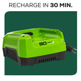 80-volt 21-in Cordless Push Lawn Mower 4 Ah (2-Batteries and Charger Included) 2500402