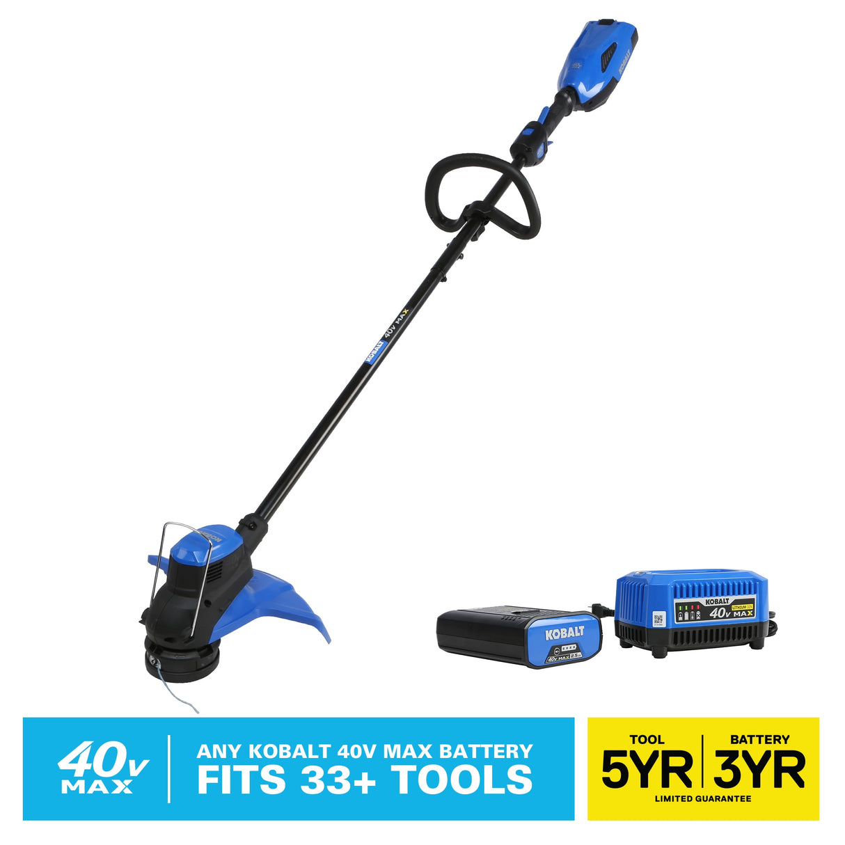 40-volt Max 15-in Straight Shaft Battery String Trimmer 2.5 Ah (Battery and Charger Included) KST 2540-06