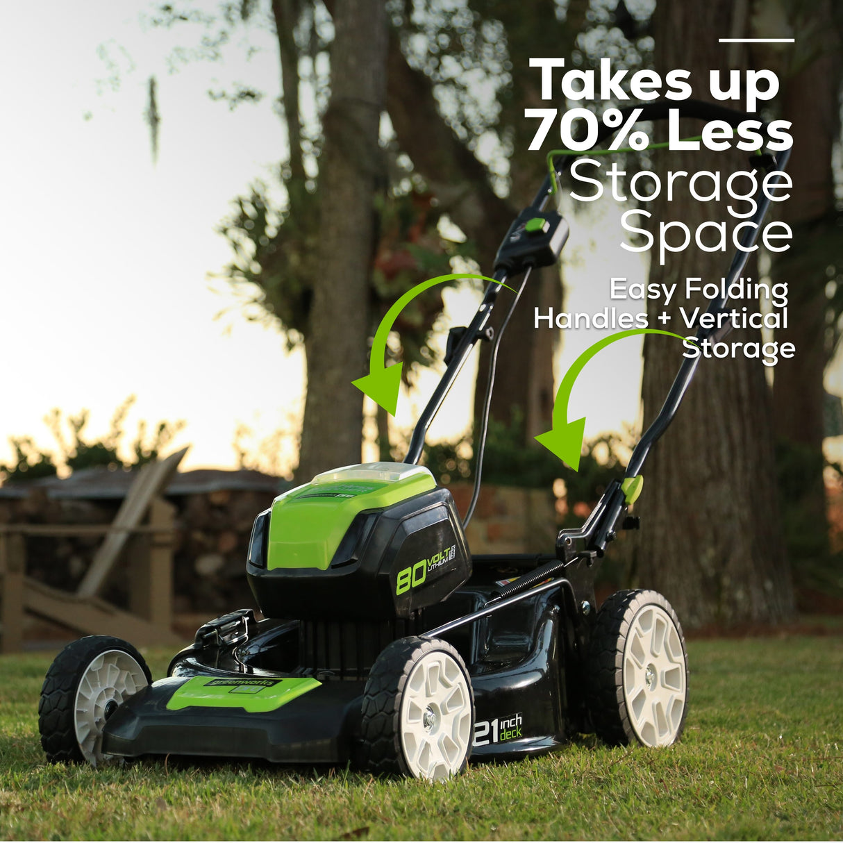 80-volt 21-in Cordless Push Lawn Mower 4 Ah (2-Batteries and Charger Included) 2500402