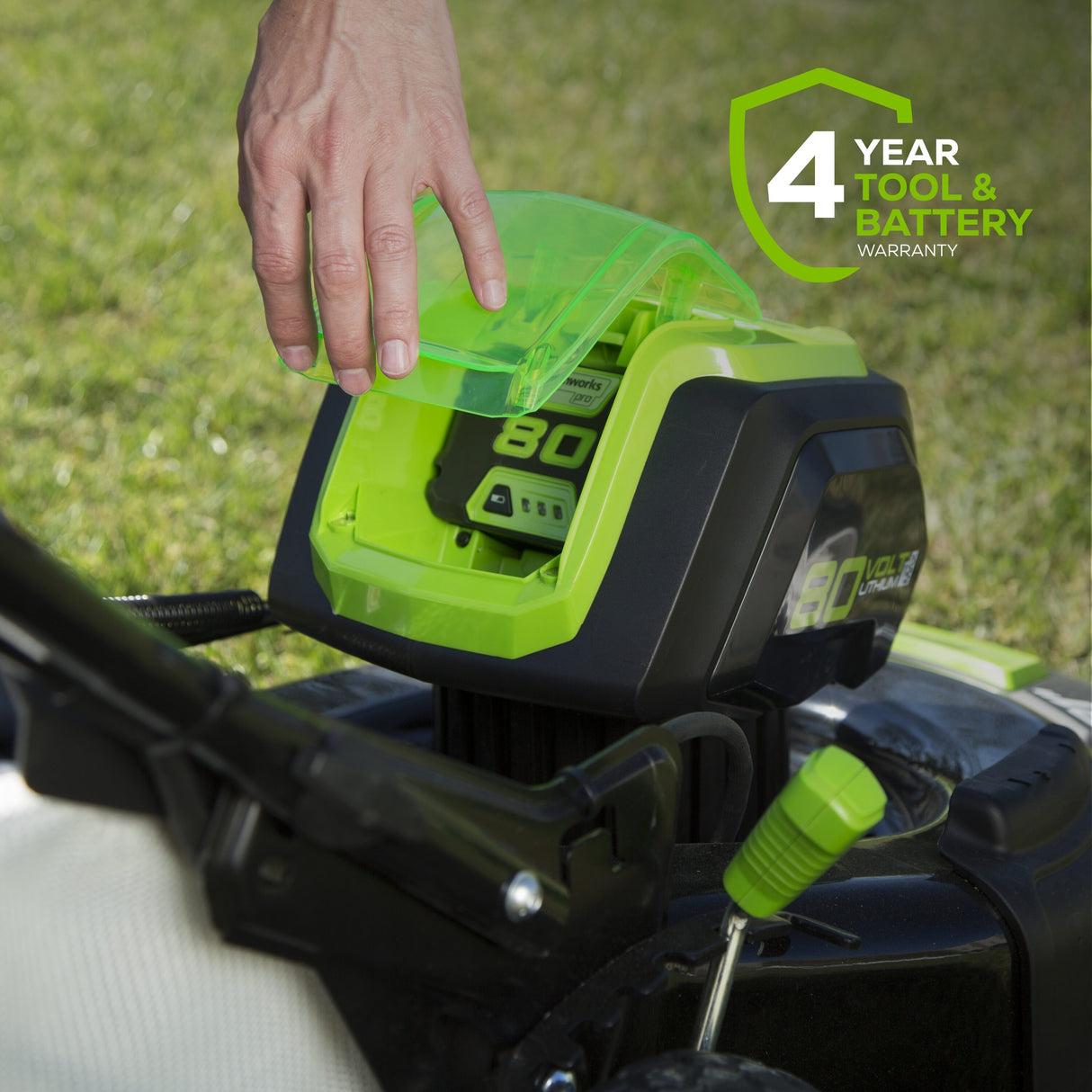 80-volt 21-in Cordless Push Lawn Mower 4 Ah (2-Batteries and Charger Included) 2500402