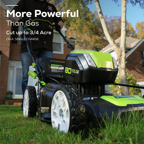 80-volt 21-in Cordless Push Lawn Mower 4 Ah (2-Batteries and Charger Included) 2500402