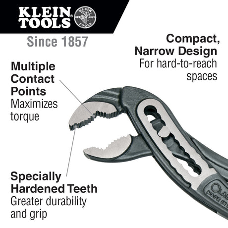 Classic Klaw(TM) Pump Pliers 10-in Tongue and Groove Pliers D50510