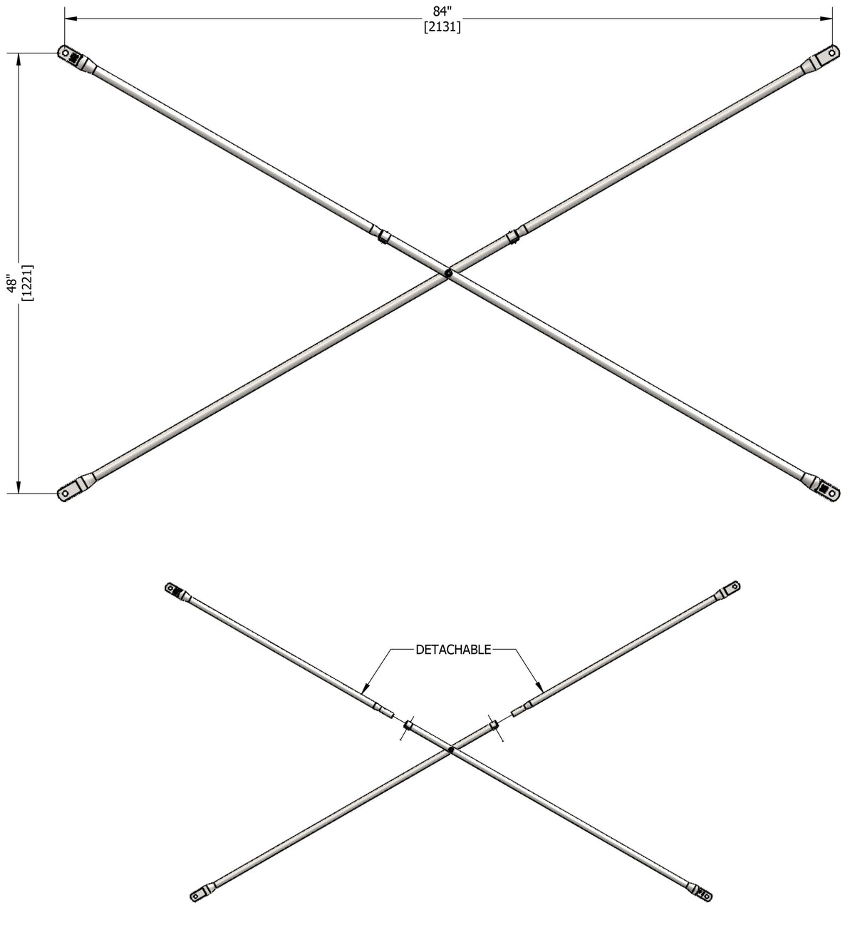 Steel 5-ft H x 1.57-ft L Exterior/Interior B-Size Masonry Frames SCAFFLEX 2700-lb BFS55KT+BFL