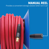 Manual Reel w/3/8-in x 50-Ft Rubber Hose SGY-AIR264