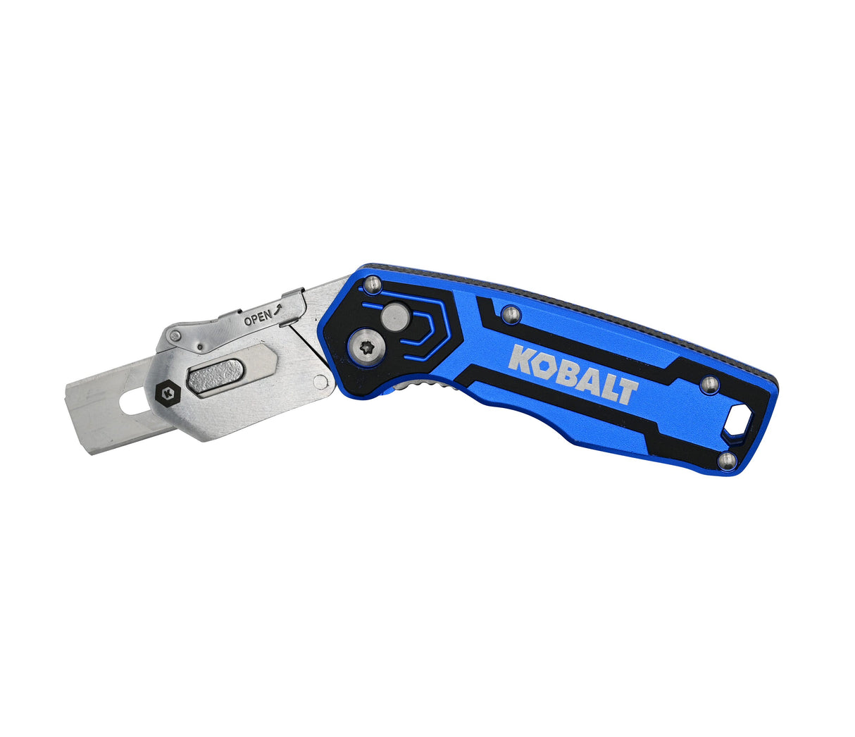 Carpet 3/4-in 11-Blade Folding Utility Knife with On Tool Blade Storage 54357