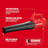 450-CFM 140-MPH Corded Electric Handheld Leaf Blower CMEBL710