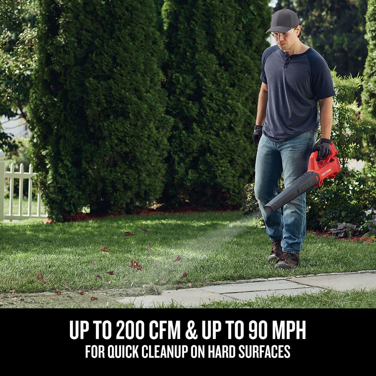 20V Max 200-CFM 90-MPH Battery Handheld Leaf Blower 4 Ah (Battery and Charger Included) CMCBL710M1