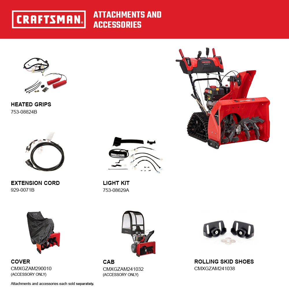 Performance 26 Track 26-in Two-stage Self-propelled Gas Snow Blower CMGB223104