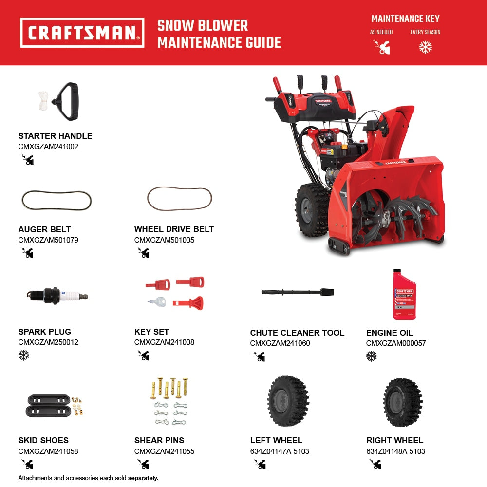 Performance 26 V20 Battery Start 26-in Two-stage Self-propelled Gas Snow Blower CMGB223102