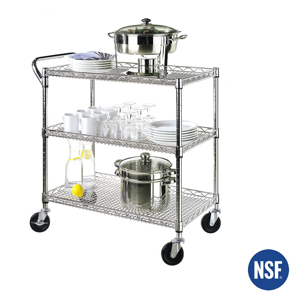 32.75-in Shelf Utility Cart SHE18304BZ