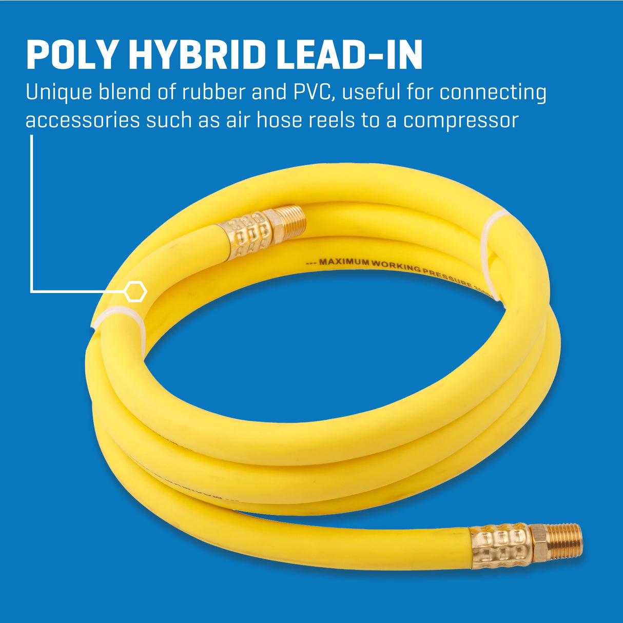 3/8-in X 6-Ft Poly Hybrid Lead-in Hose SGY-AIR260