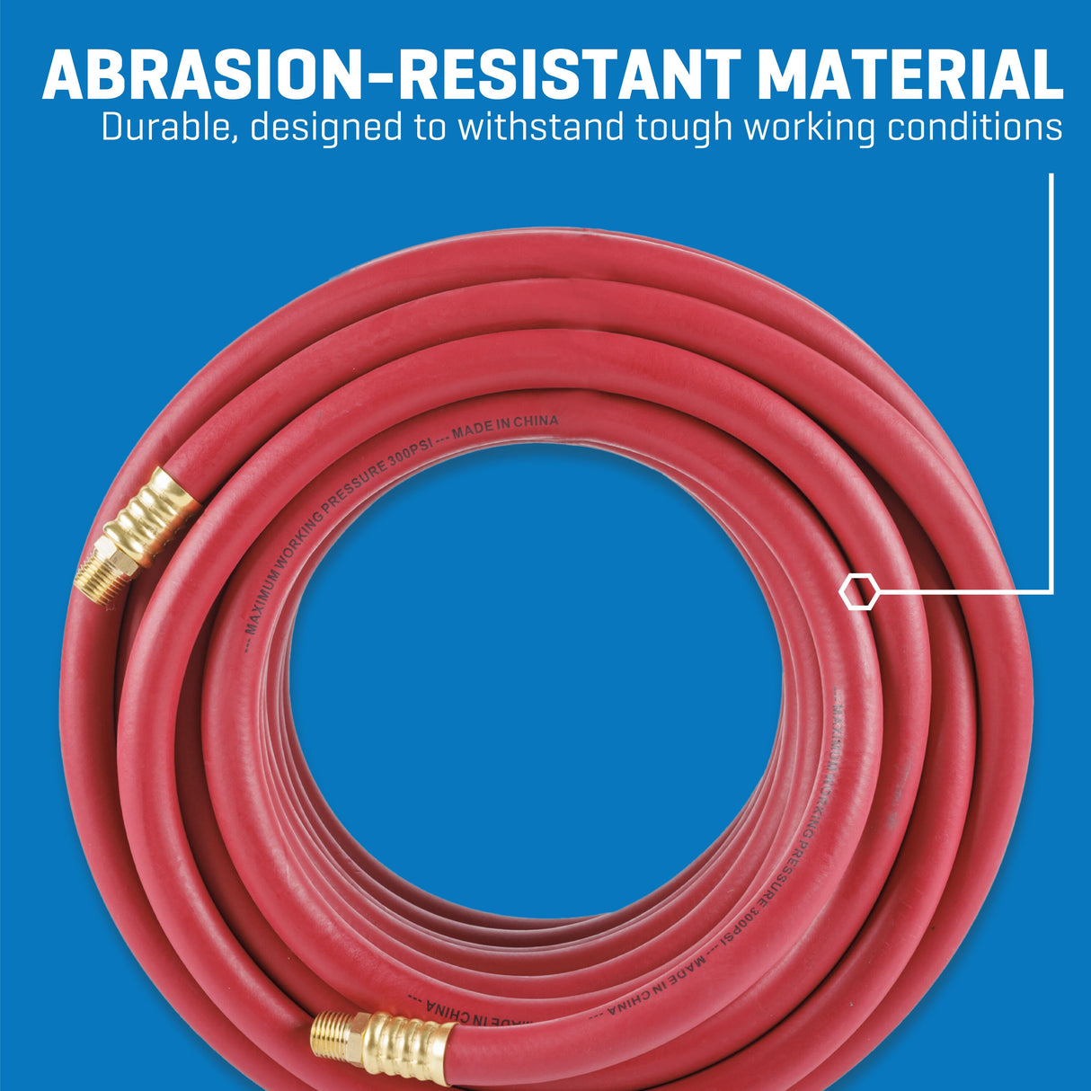 3/8-in x 50-ft Rubber Air Hose SGY-AIR268