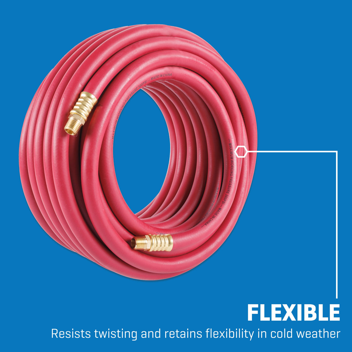 3/8-in x 50-ft Rubber Air Hose SGY-AIR268