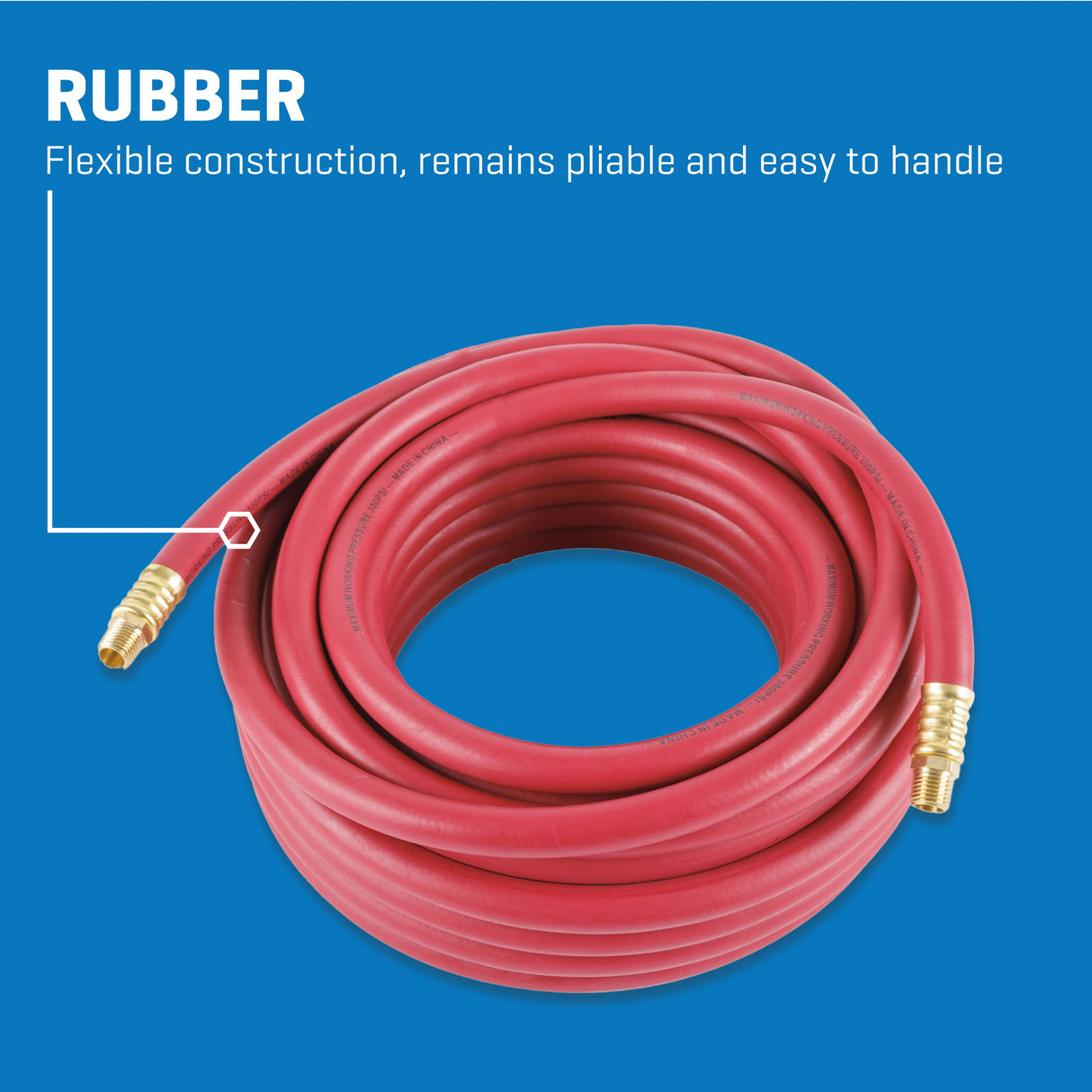 3/8-in x 50-ft Rubber Air Hose SGY-AIR268