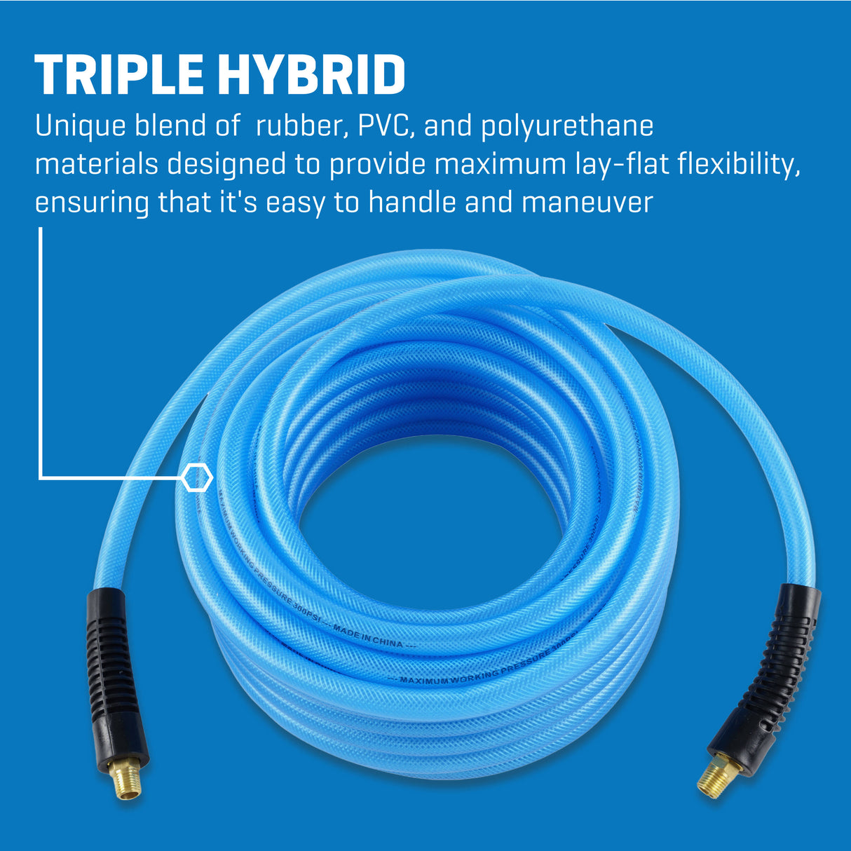 3/8-in x 50-Ft Triple Hybrid Air Hose SGY-AIR186