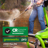 2300 PSI 1.2-GPM Cold Water Electric Pressure Washer with 5 Spray Tips GPW2301