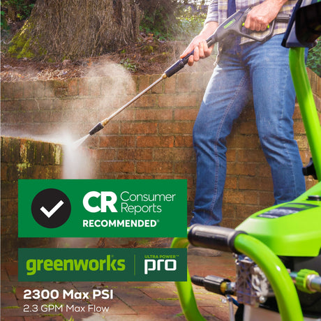 2300 PSI 1.2-GPM Cold Water Electric Pressure Washer with 5 Spray Tips and Surface Cleaner GPW2301SC-1