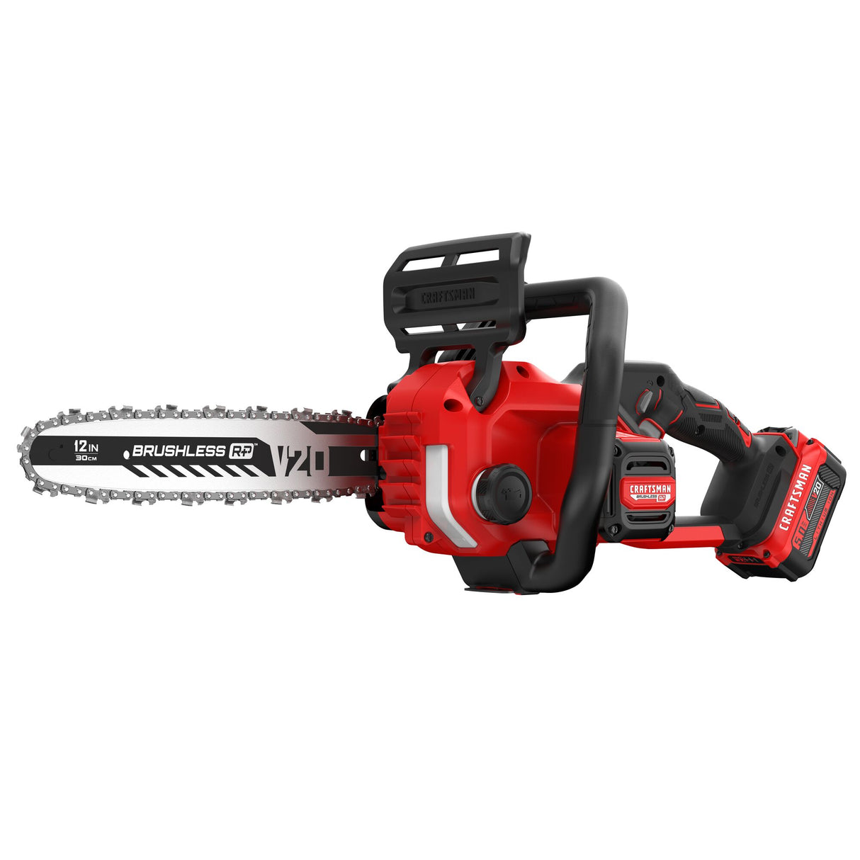 20V Max 12-in Brushless Battery 5 Ah Chainsaw (Battery and Charger Included) CMCCS630P1