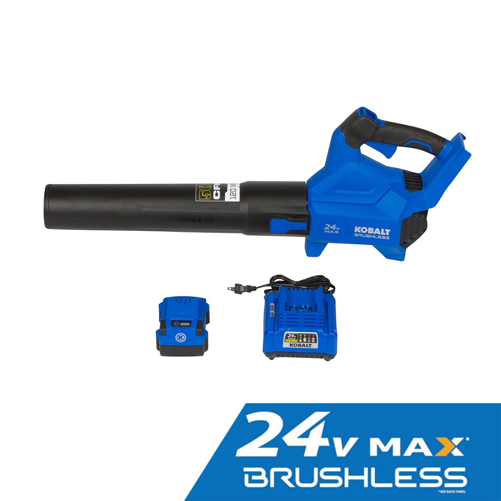 24-volt 500-CFM 120-MPH Battery Handheld Leaf Blower 4 Ah (Battery and Charger Included) KHB 4224A-03