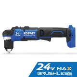 24-volt 3/8-in Keyless Brushless Right Angle Cordless Drill KRAD 1224B-03